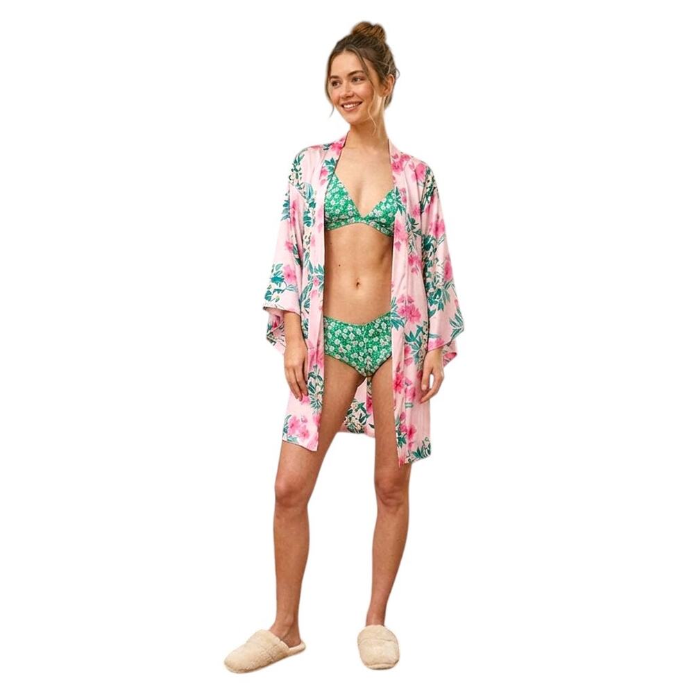 4-Piece Victoria's Secret Very Sexy Floral Print Silk Packaged Gift Set, S